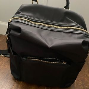 Tommy Bahamas black nylon backpack